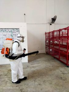 disinfection and sanitization services for a warehouse in Klang